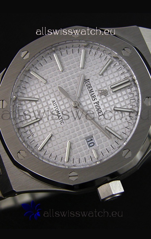 IMG_9086 Audemars Piguet Royal Oak 41MM Silver Dial Steel Strap - 1:1 Mirror Ultimate Edition 3