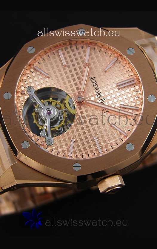 IMG_9086 Audemars Piguet Royal Oak Tourbillon 41mm Extra-Thin Pink Gold Dial 3