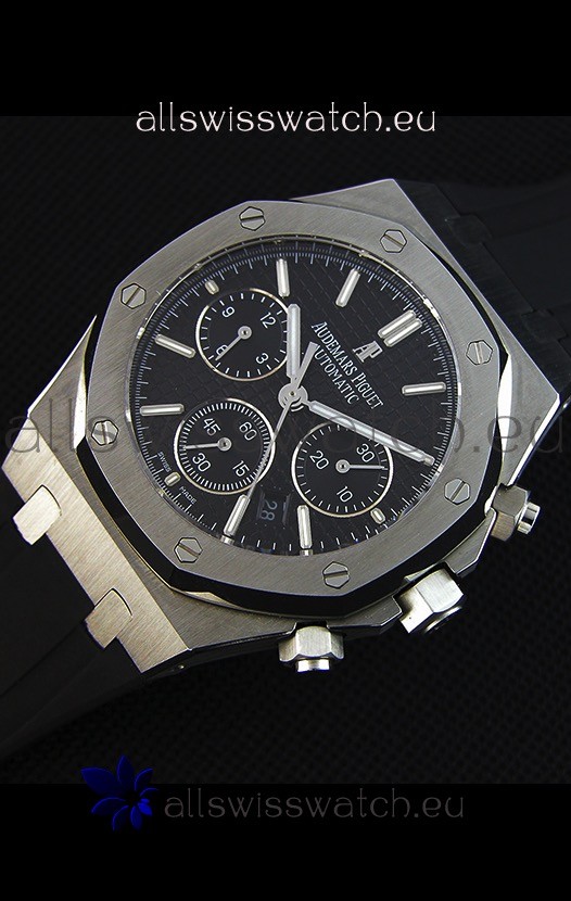 IMG_9086 Audemars Piguet Royal Oak Chronograph Black Dial - 1:1 Mirror 3