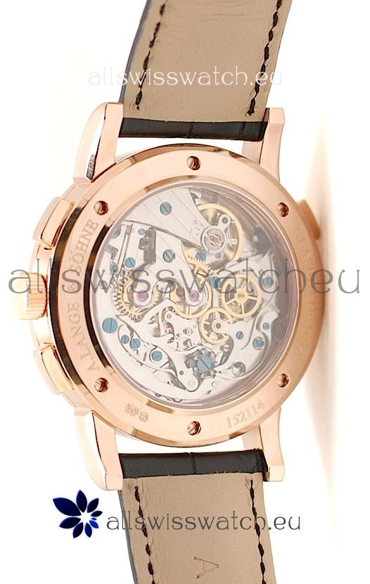 A. Lange & Sohne Datograph Flyback Rose Gold in White Dial 3