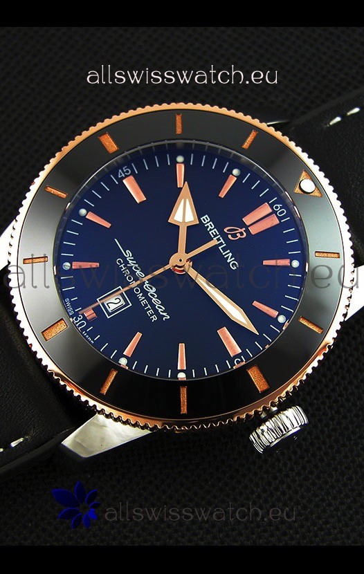 IMG_9086 Breitling SuperOcean Heritage II B20 44MM Black Dial Two Tone Bezel 1:1 Mirror 3