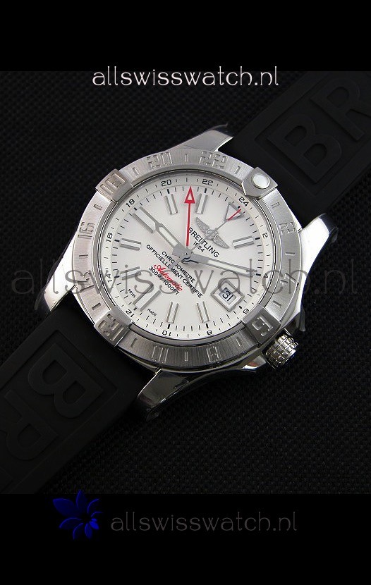 IMG_9086 Breitling Avenger II GMT 1:1 Mirror in White Dial 3