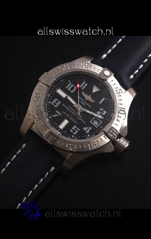 IMG_9086 Breitling Avenger II Seawolf Black Dial 45MM - 1:1 Mirror 3