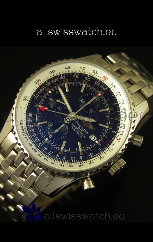 IMG_9086 Breitling Navitimer World GMT - 1:1 Mirror Ultimate Edition Black Dial 3