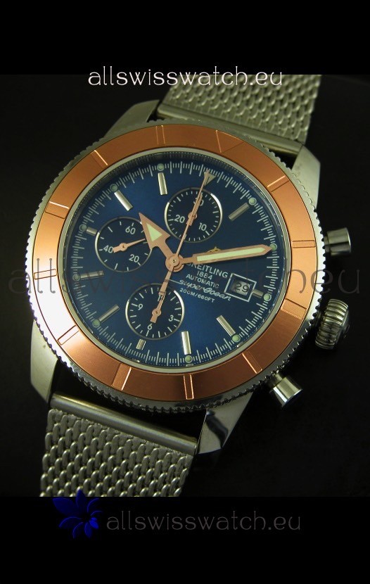 IMG_9086 Breitling Super Ocean Blue Dial Chronograph 3