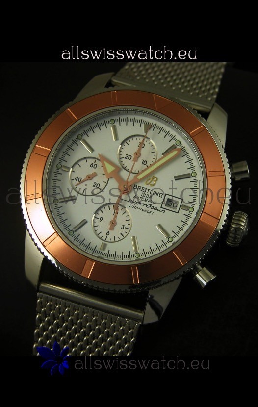 IMG_9086 Breitling Super Ocean Gold Bezel Chronograph 3