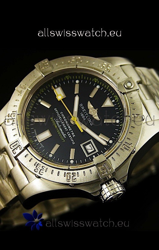 IMG_9086 Breitling Avenger Seawolfin Yellow Seconds Hands - 1:1 Mirror 3