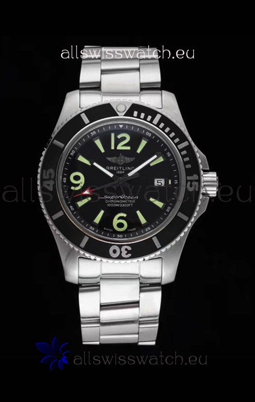 IMG_9086 Breitling Superocean Automatic 44 Steel - Black Dial 1:1 Mirror 3
