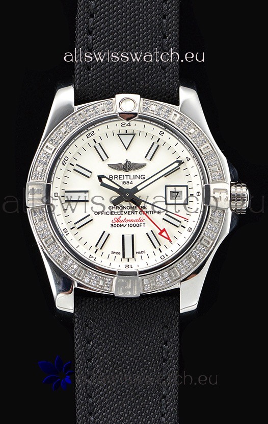 IMG_9086 Breitling Avenger II Steel GMT 1:1 Ultimate Edition - White Dial 3