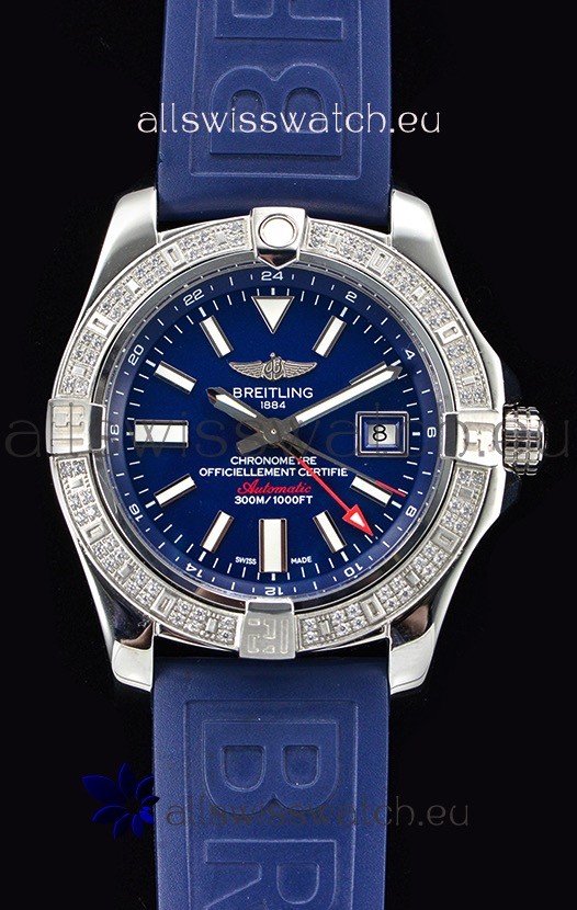 IMG_9086 Breitling Avenger II Steel GMT 1:1 Ultimate Edition - Blue Dial 3