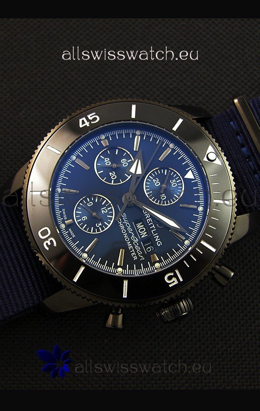 IMG_9086 Breitling Superocean Heritage II Outerknown Blacksteel NATO Strap 1:1 Mirror 3