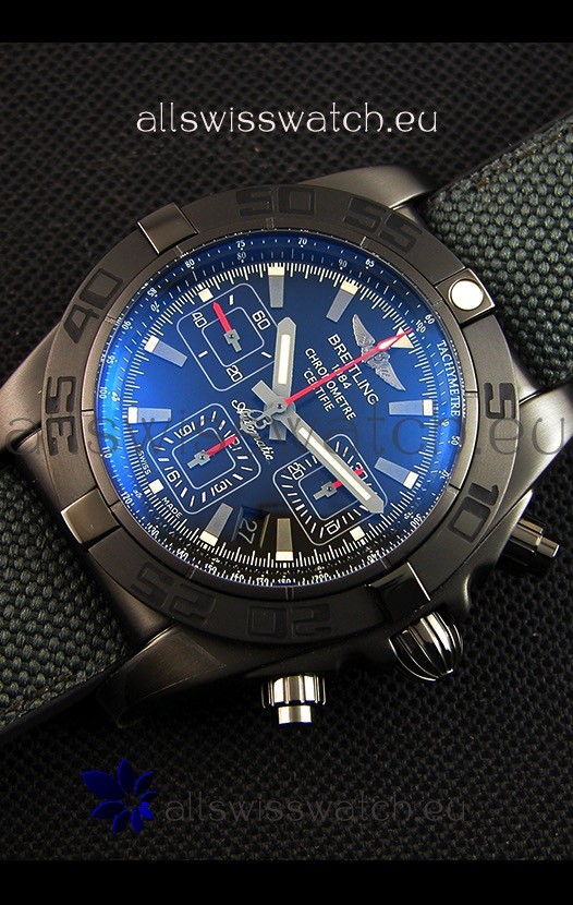 IMG_9086 Breitling Chronomat 44 Blacksteel DLC Coating 1:1 Mirror 3