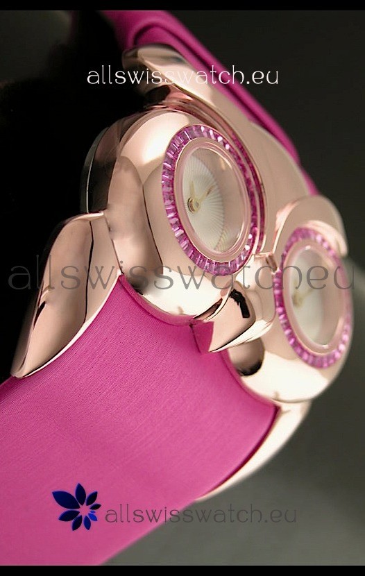 IMG_9086 Chopard Animal World Ladies Owl in Pink Strap 3