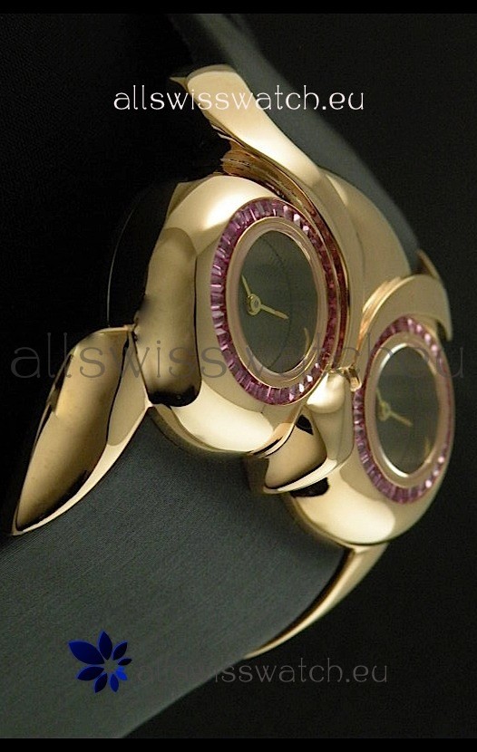 IMG_9086 Chopard Animal World Ladies Owl in Double Black Dial 3
