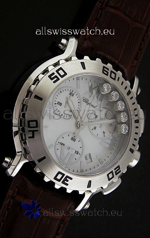 IMG_9086 Chopard Happy Sportin Brown Strap 3
