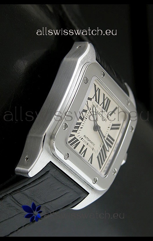 IMG_9086 Cartier Santos 100 Automatic - 1:1 Mirror 3