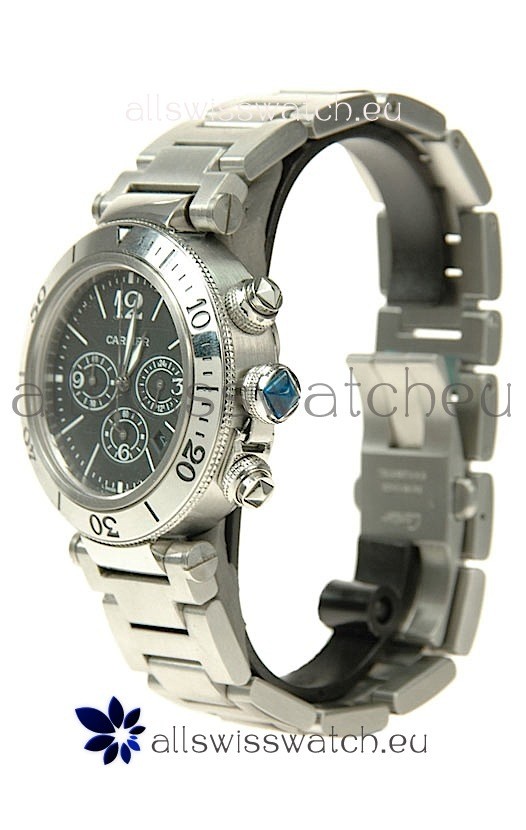 Cartier Pasha Seatimer Automatic in Black Dial 3