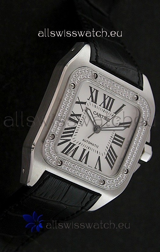 IMG_9086 Cartier Santos inin White Dial 3