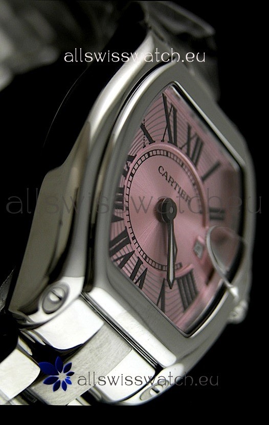 IMG_9086 Cartier Roadster Ladies - 1:1 Mirror in Pink Dial 3