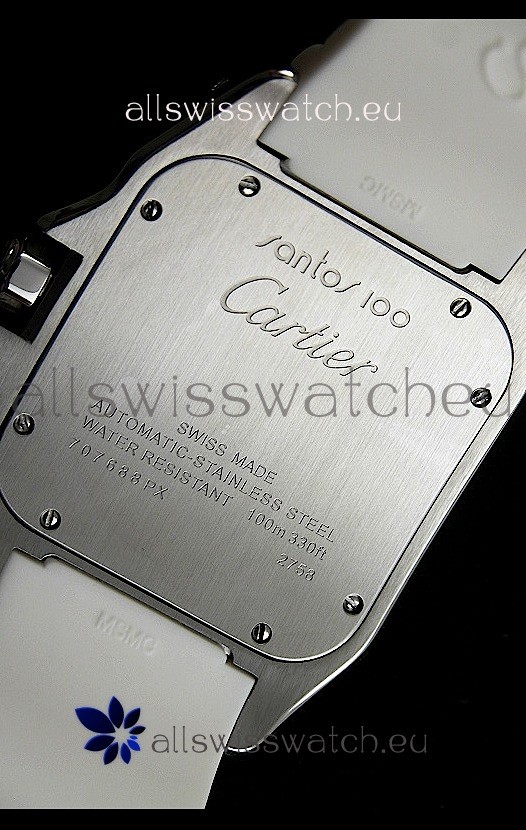 IMG_9086 Cartier Santos Automatic in White Dial 3