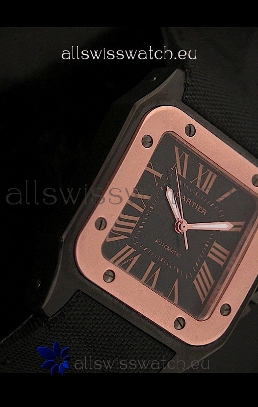 IMG_9086 Cartier Santosin Black Dial 3