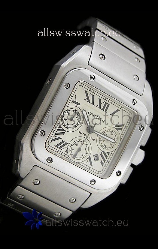 IMG_9086 Cartier Santosin Steel Strap 3