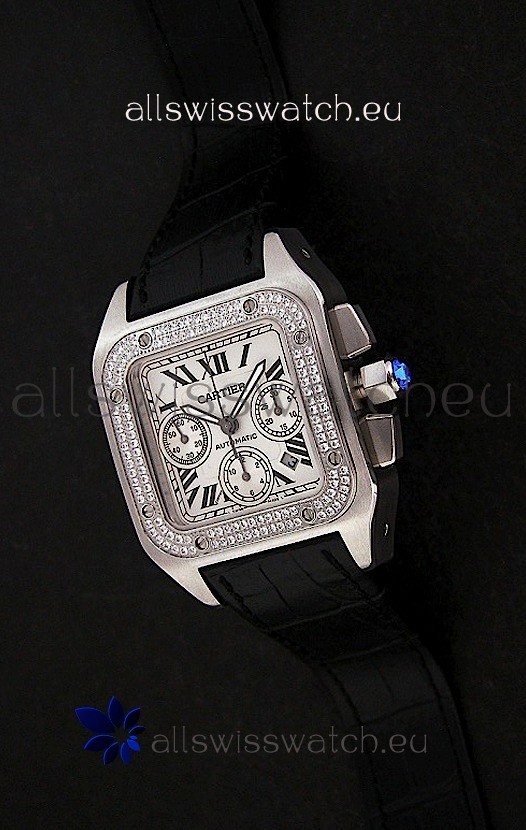 IMG_9086 Cartier Santosin White Dial 3