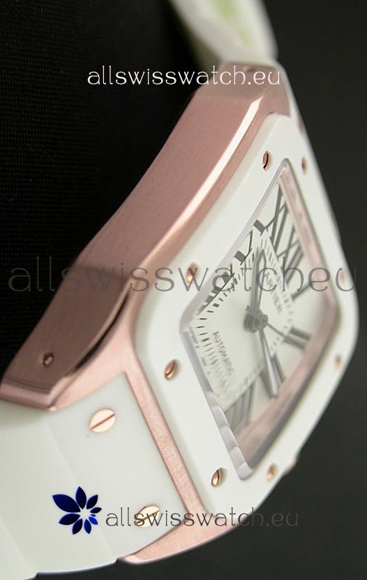 IMG_9086 Cartier Santos 100in Pink Gold Casing 3