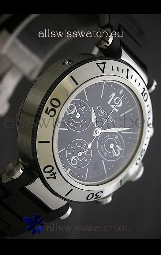 IMG_9086 Cartier Pasha dein Black Dial 3