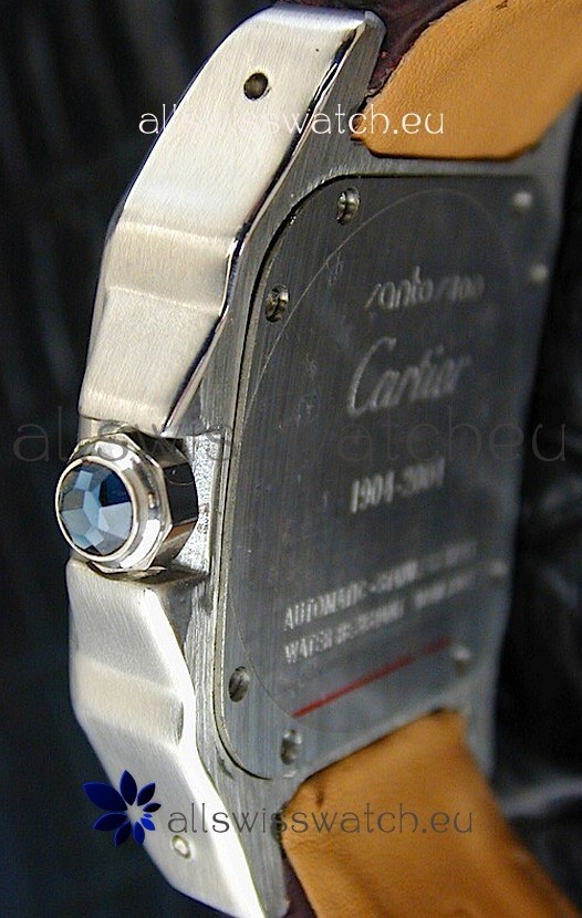 IMG_9086 Cartier Santos 100in White Dial 3