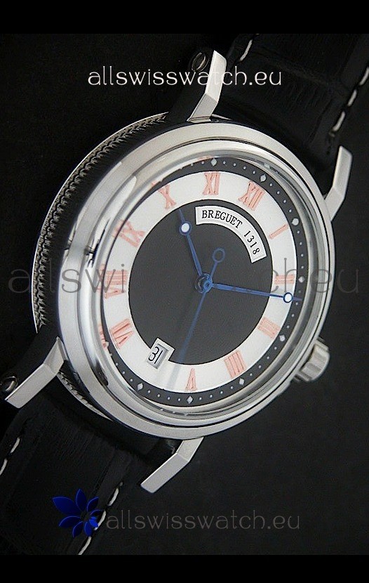 IMG_9086 Breguet De La Marine Steel in Black & White Dial 3