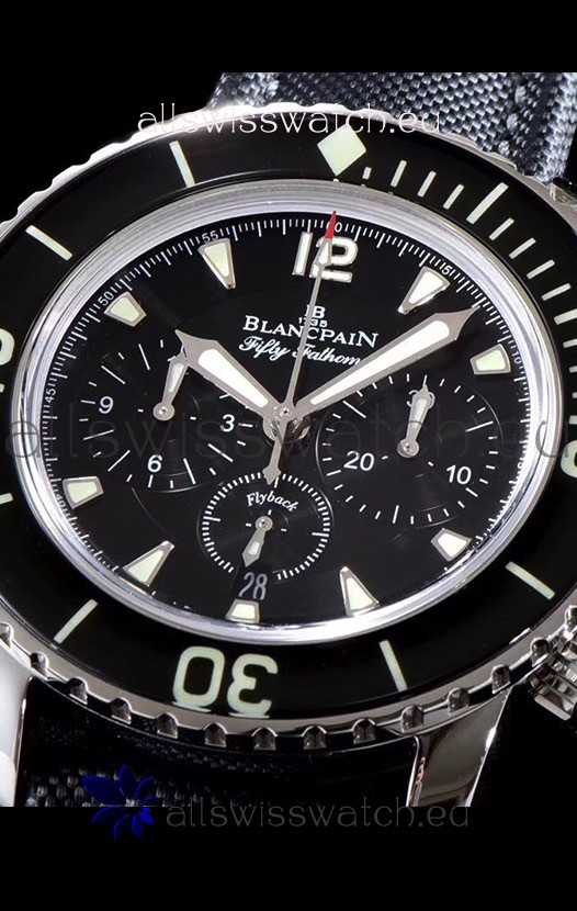 IMG_9086 Blancpain Blancpain Fifty Fathoms Chronograph Flyback Black 1:1 Mirror 3