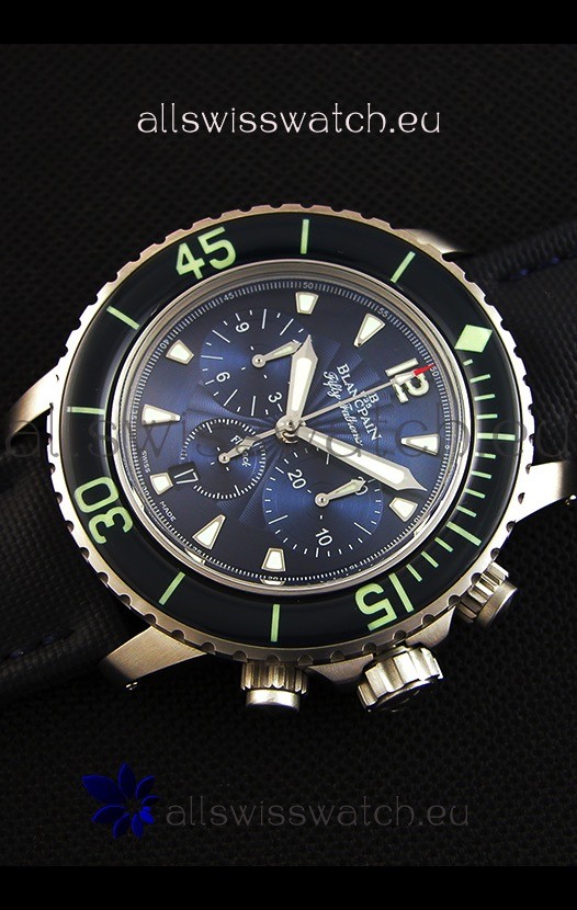 IMG_9086 Blancpain Blancpain Fifty Fathoms Chronograph Flyback Blue 1:1 Mirror 3
