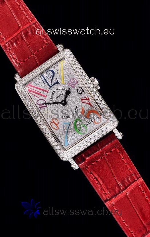 IMG_9086 Franck Muller Long Island Color Dreams Ladies in Pink Strap 3