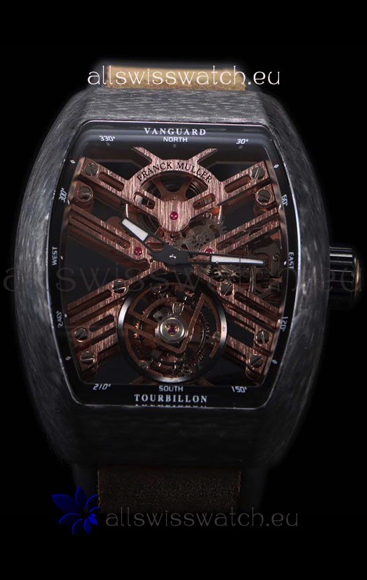 IMG_9086 Franck Muller Vanguard Skeleton Tourbillon Black Carbon 3