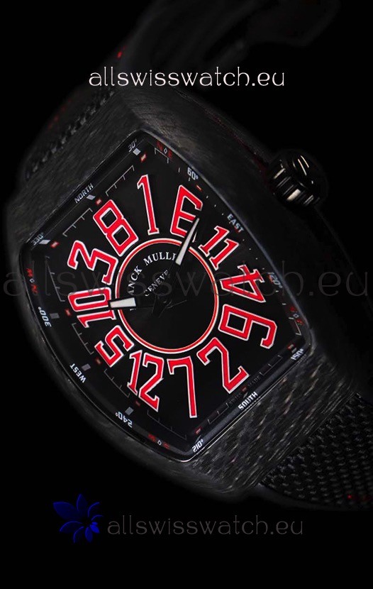 IMG_9086 Franck Muller Vanguard Carbon Casing Red Indexes 3