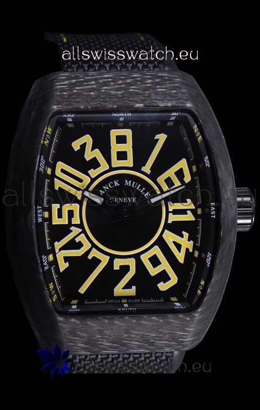 IMG_9086 Franck Muller Vanguard Carbon Casing Black Indexes 3