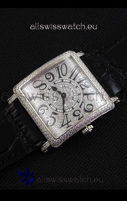 IMG_9086 Franck Muller Master of Sqaure Ladies Quartz in Steel Case 3
