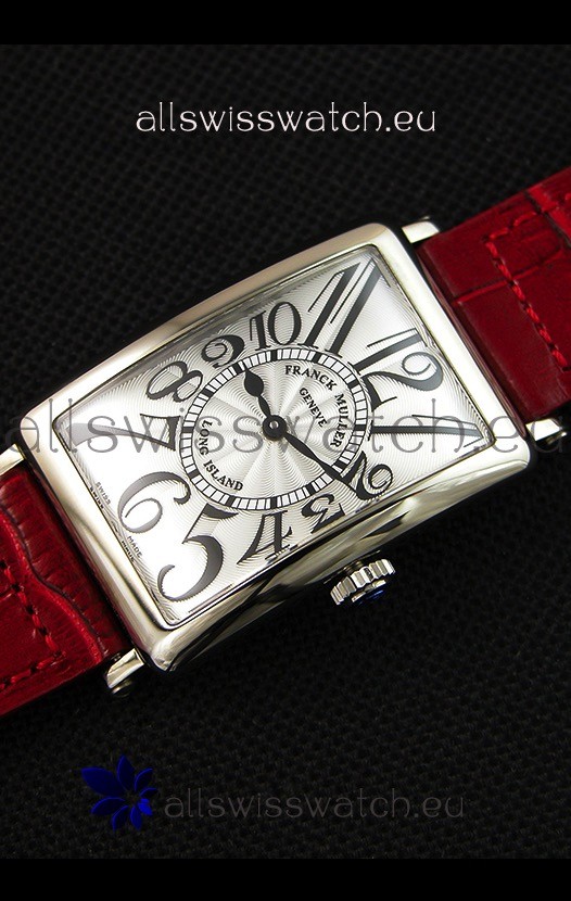 IMG_9086 Franck Muller Long Island Ladies in Quartz Movement Red Strap 3