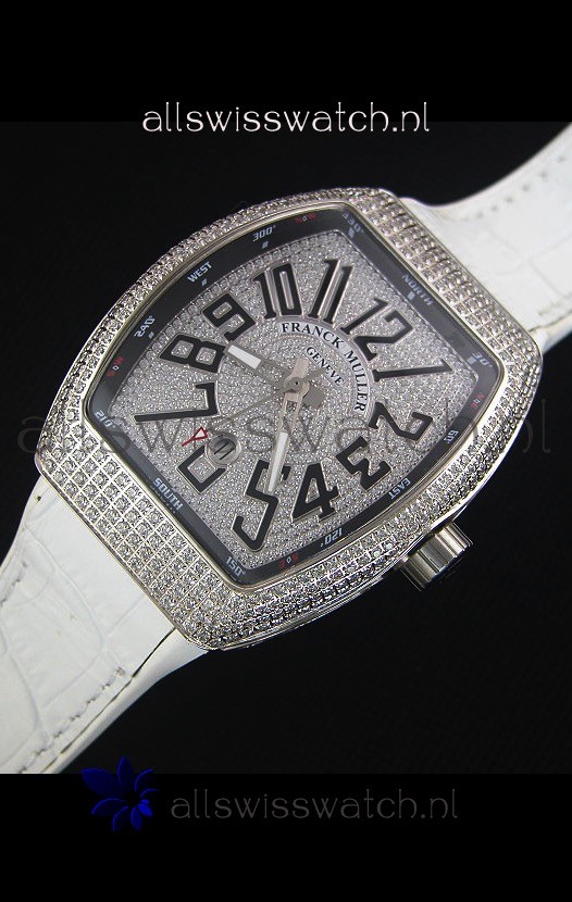 IMG_9086 Franck Muller Vanguardin Diamonds Encrusted Dial 3