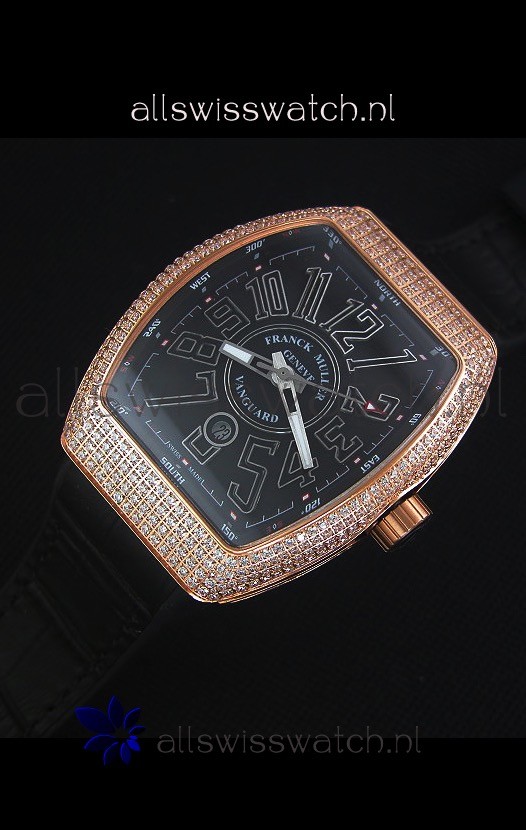 IMG_9086 Franck Muller Vanguard Goldin Black Dial 3