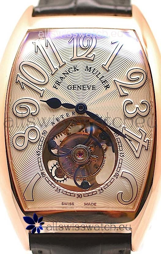 IMG_9086 Franck Muller Aeternitas Tourbillon Gold in Black Strap 3