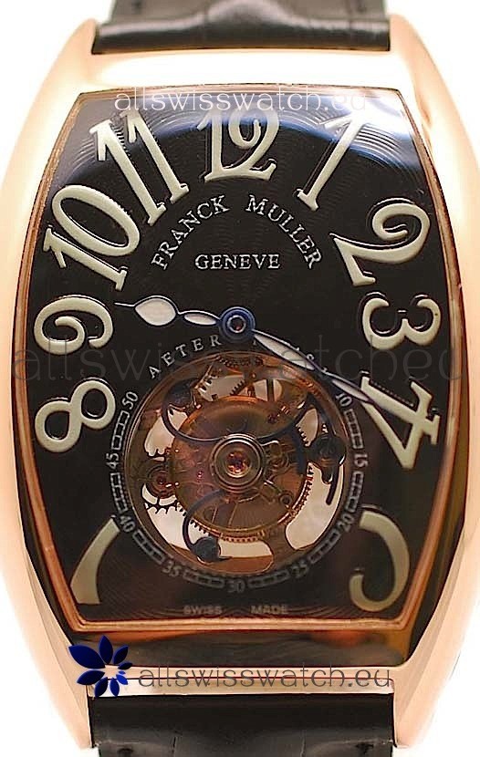 IMG_9086 Franck Muller Aeternitas Tourbillon Gold in Black Dial 3