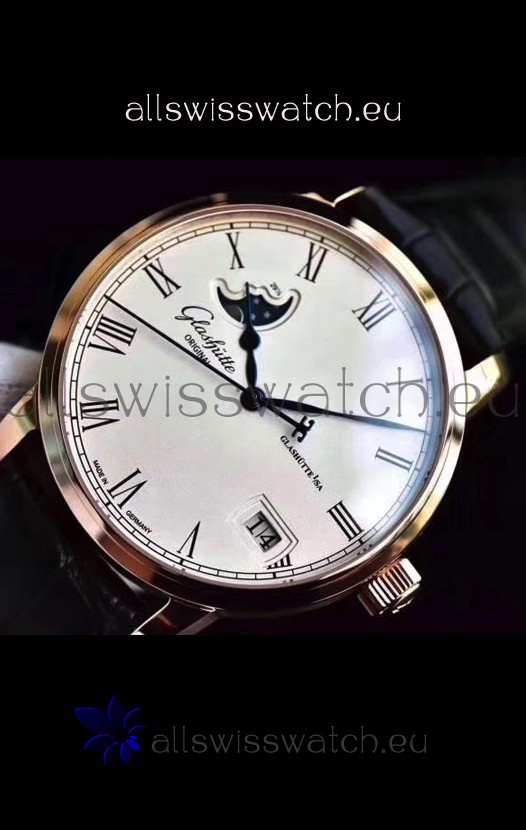 IMG_9086 Glashuette Senator Excellence Panorama Date Moon Phase Pink Gold 3