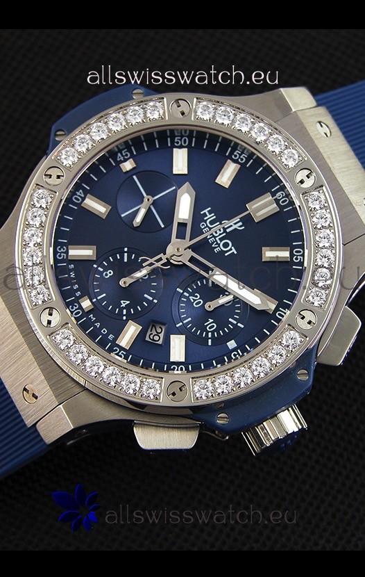 Hublot Big Bang Blue Steel Blue Dial1:1 Mirror 3