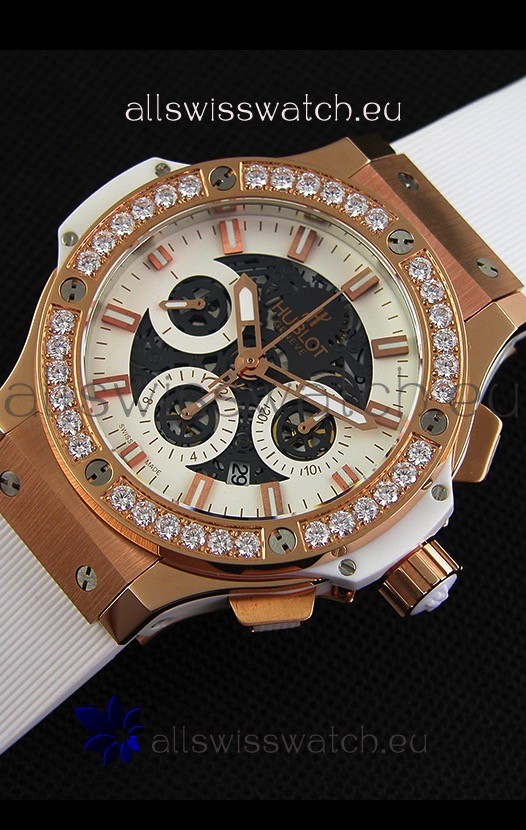 Hublot Big Bang Diamonds Bezel in Pink Gold Case 3