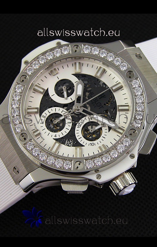 IMG_9086 Hublot Big Bang Diamonds Bezel in Steel Case 3