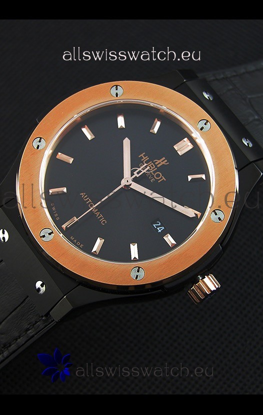 IMG_9086 Hublot Classic Fusion Ceramic King Gold Black Dial- 1:1 Mirror 3