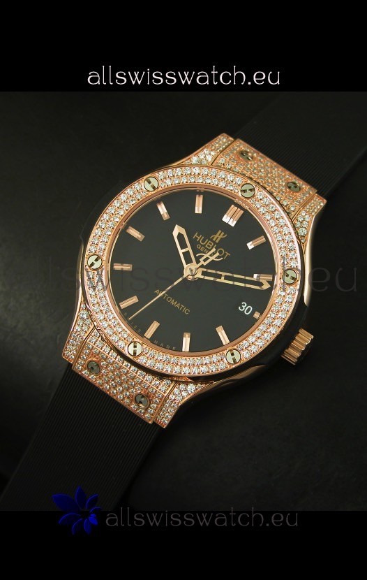 Hublot Classic Fusion 39MM Rose Gold Diamonds Case 3