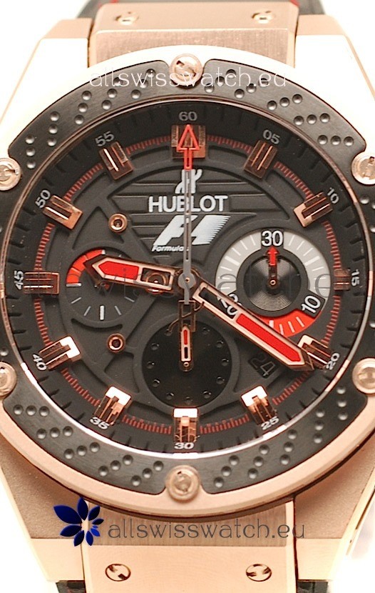 IMG_9086 Hublot F1 King Power Zirconium Chronograph Limited Edition in Pink Gold 3